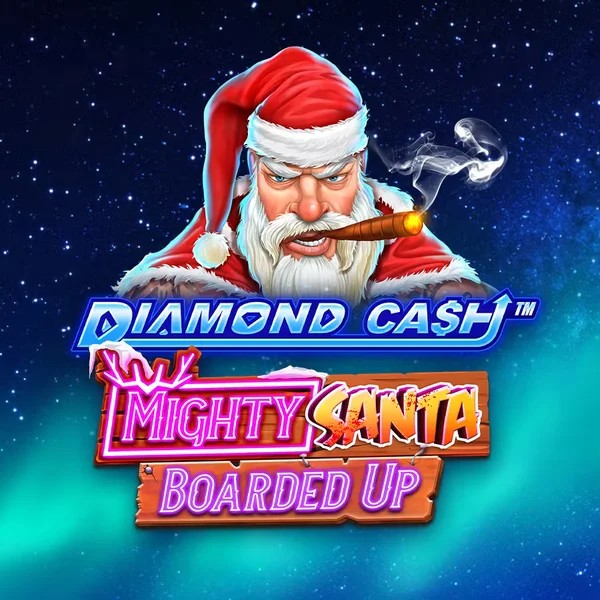Play the Diamond Cash Mighty Santa Boarded Up slot by Greentube on Kingmaker Casino