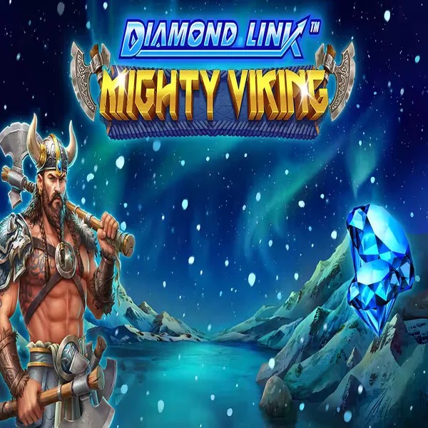 Diamond Link Mighty Viking logo by Greentube at Kingmaker Casino