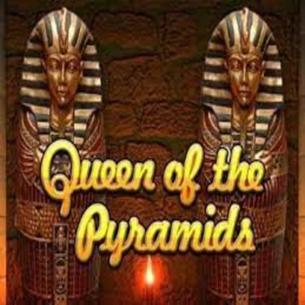 Official Slots logo: Queen of the Pyramids by Playtech at Kingmaker Casino